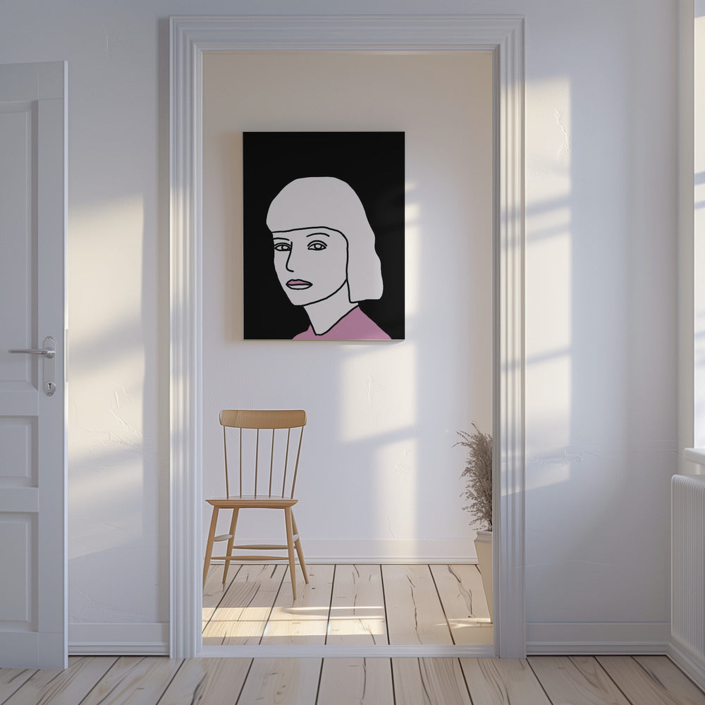 Der Look in Pink und Schwarz | Leinwand
