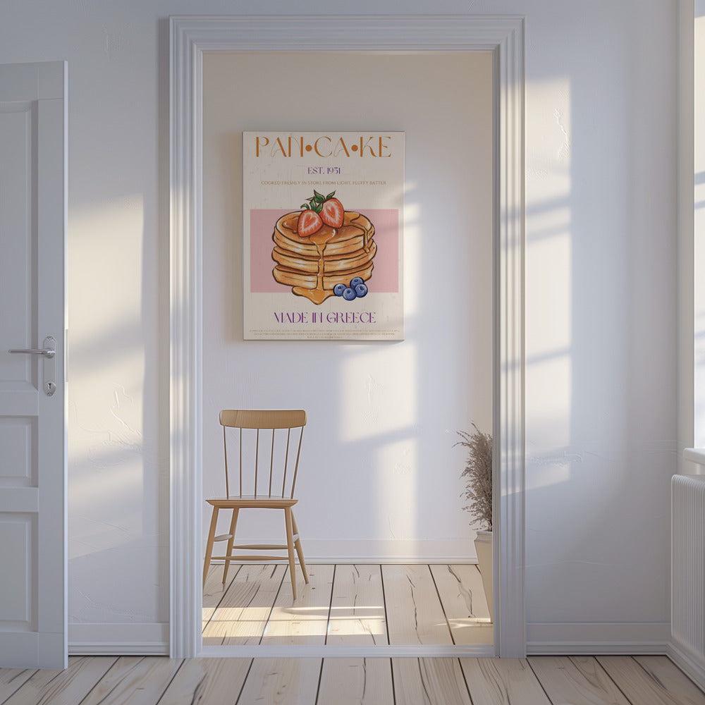 Flauschige griechische Pfannkuchen | Leinwand