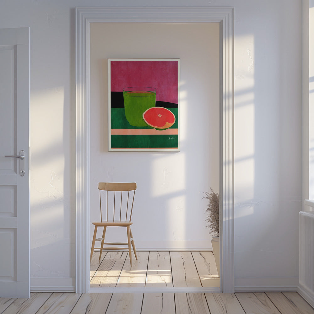 Rosa, kleine Grapefruit | Leinwand