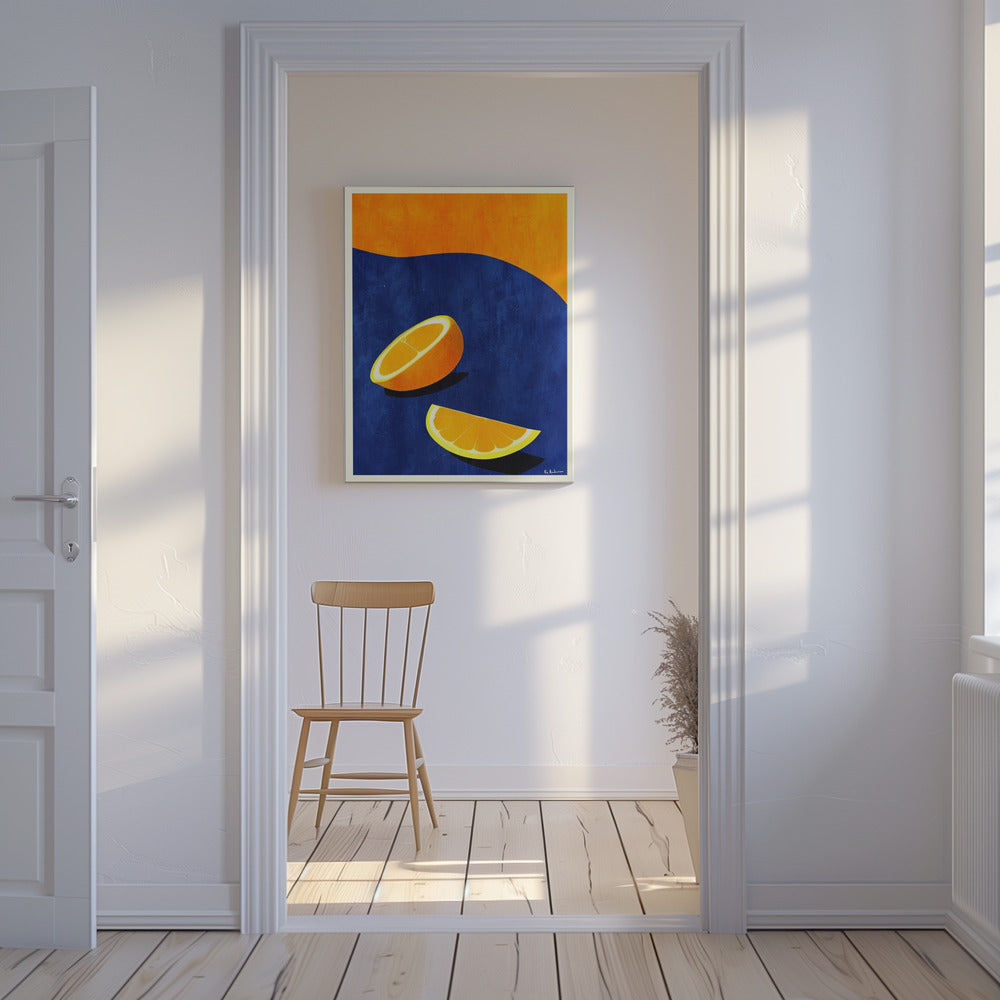 Petit Déjeuner, Deux Oranges | Leinwand