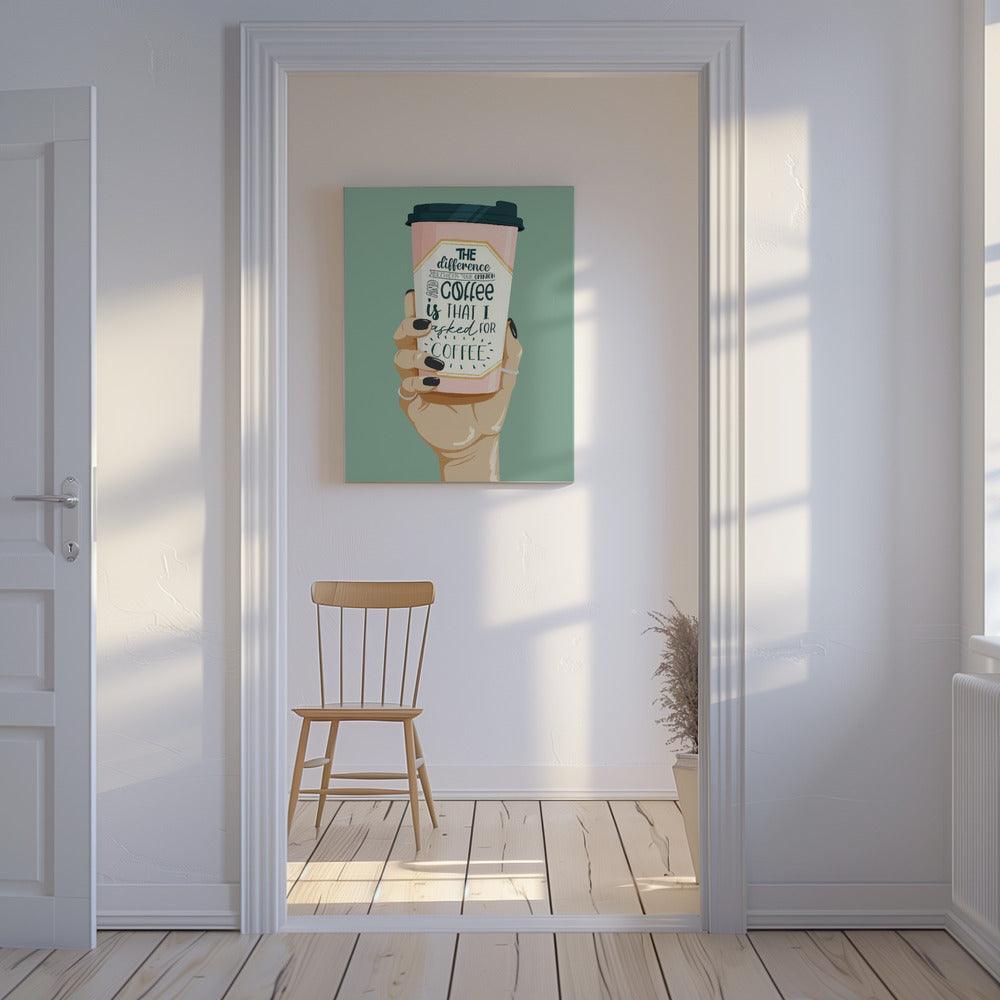 Nach Kaffee gefragt | Leinwand