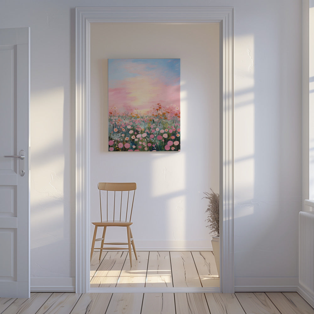 Blüten in der Dämmerung | Leinwand