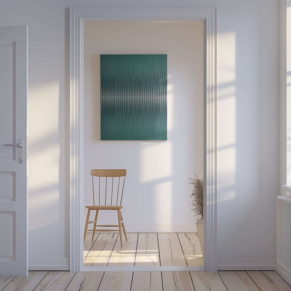 Euphoria – Grün und Weiß | Leinwand