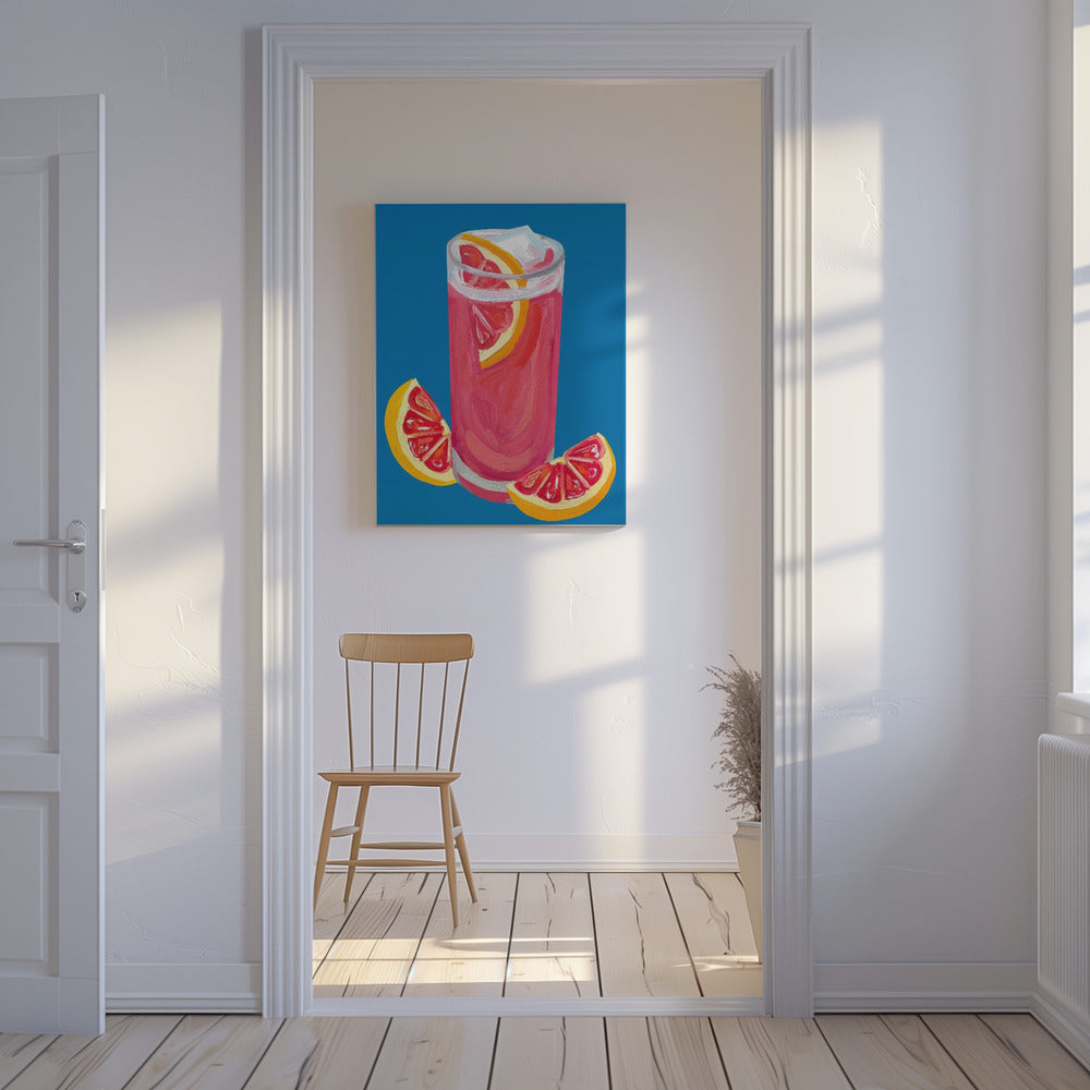 Grapefruit Paloma Blue | Canvas