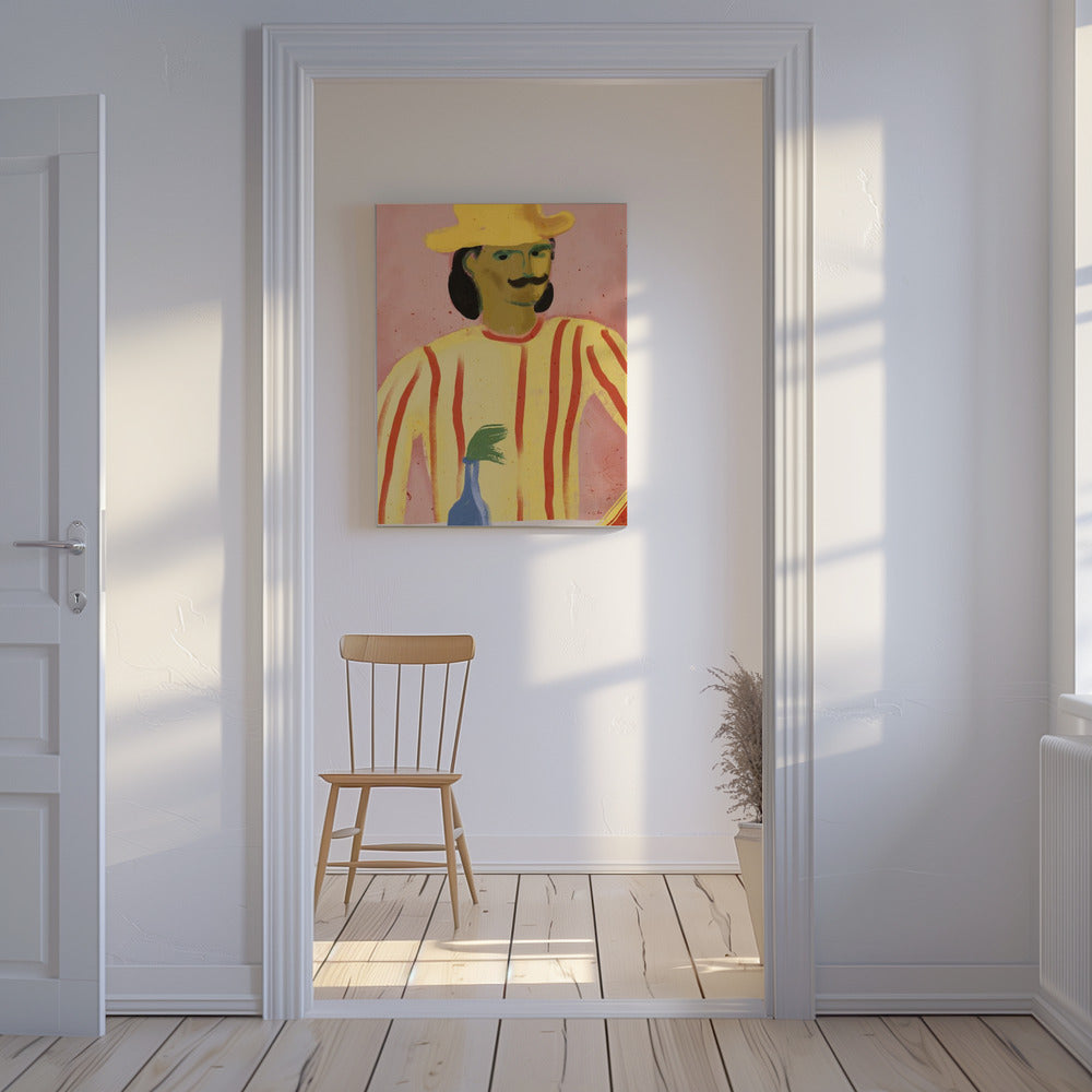 Gestreifte Reflexion | Leinwand