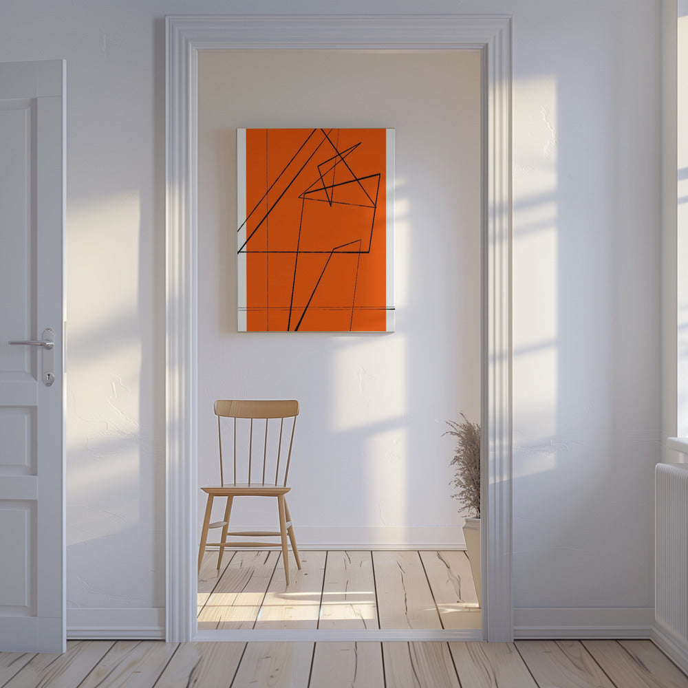 Geometrisches Gewirr | Leinwand