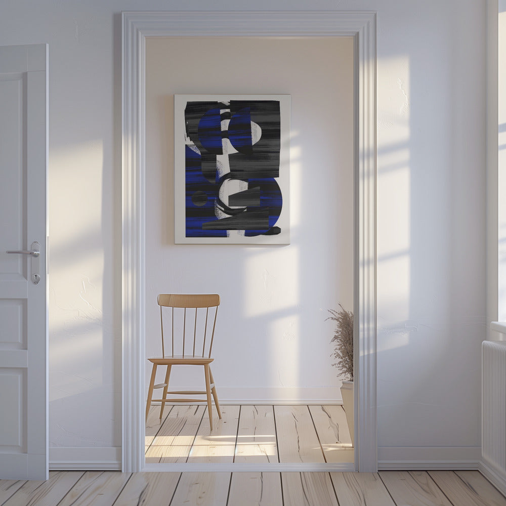 Abstrakte Streifen Minimal Collage 28 | Leinwand