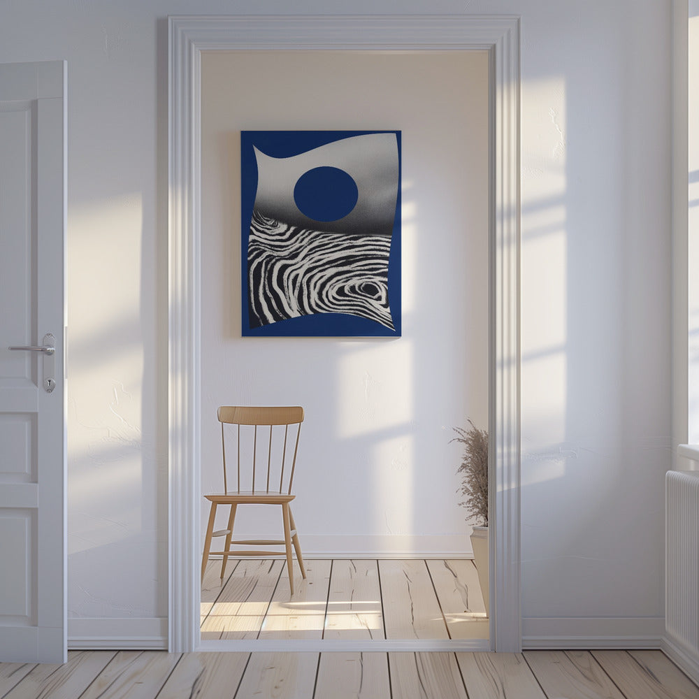 Zebra Mondwelle | Leinwand