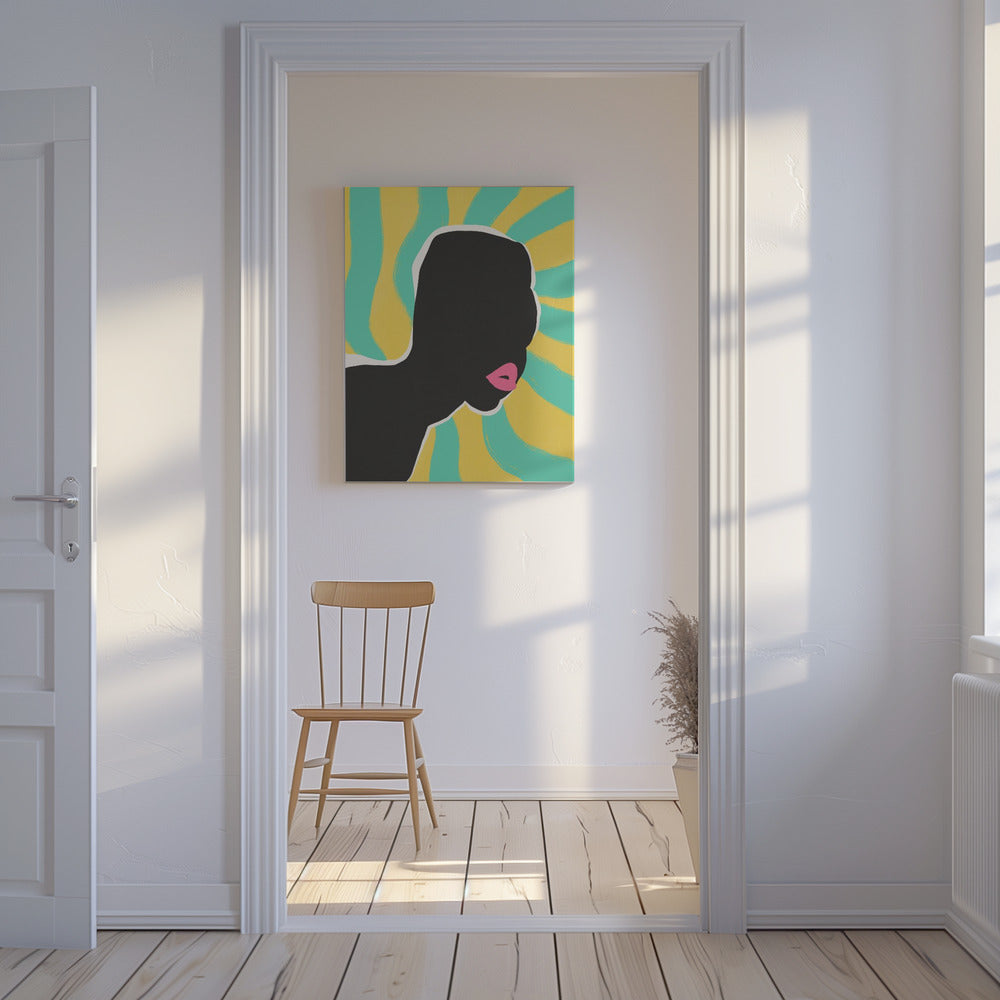 Anonymes Portrait im Sommer | Leinwand