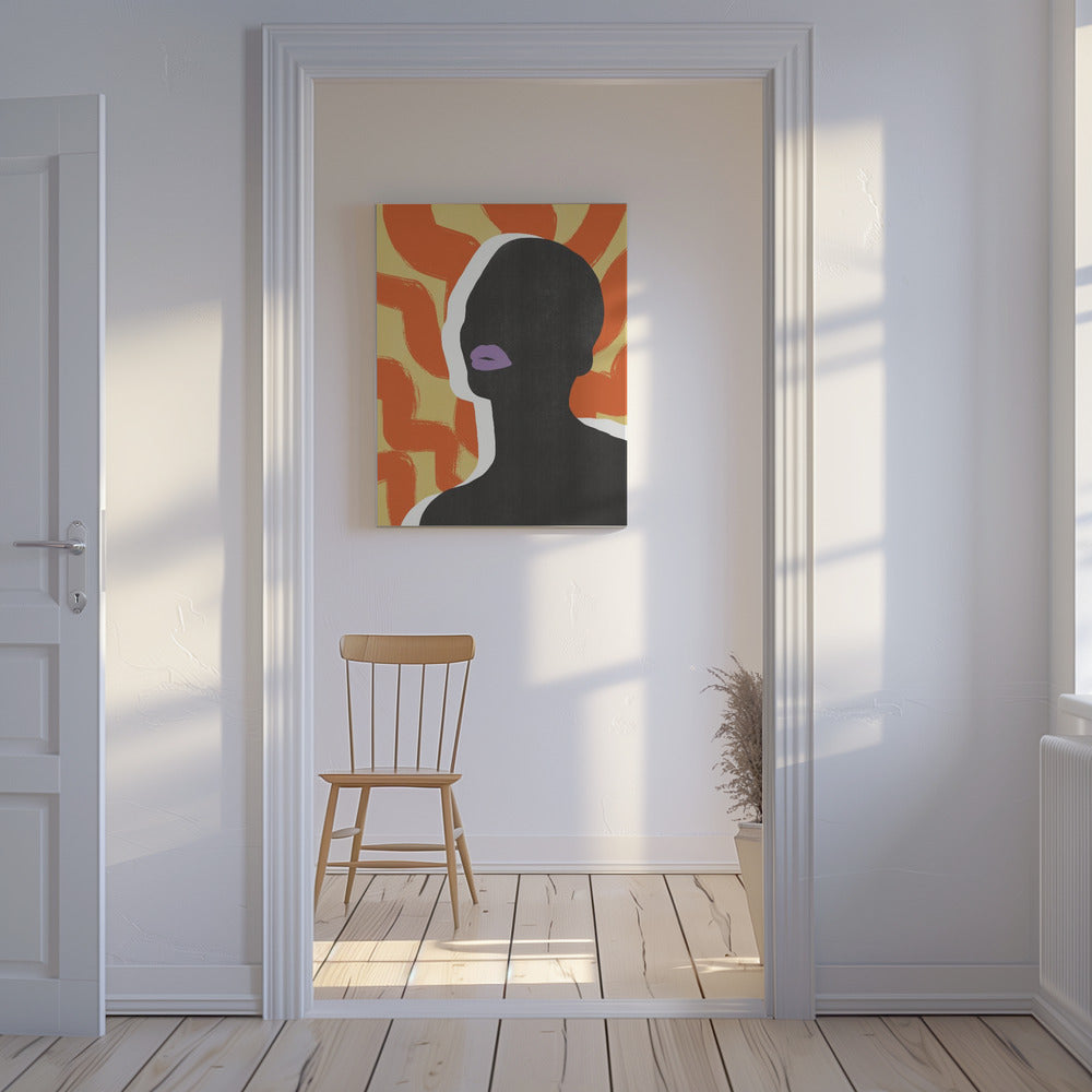 Anonymes Porträt in der Sonne | Leinwand