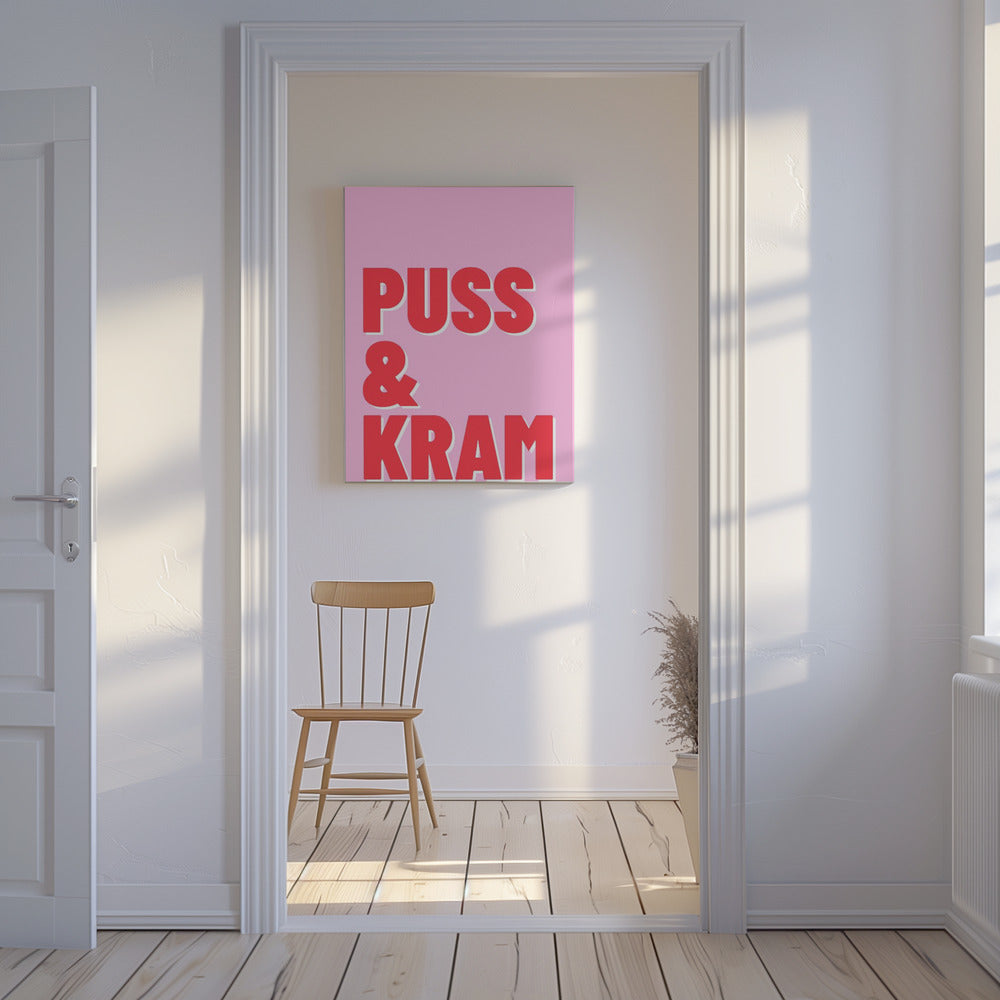 Umarmungen und Küsse | Leinwand