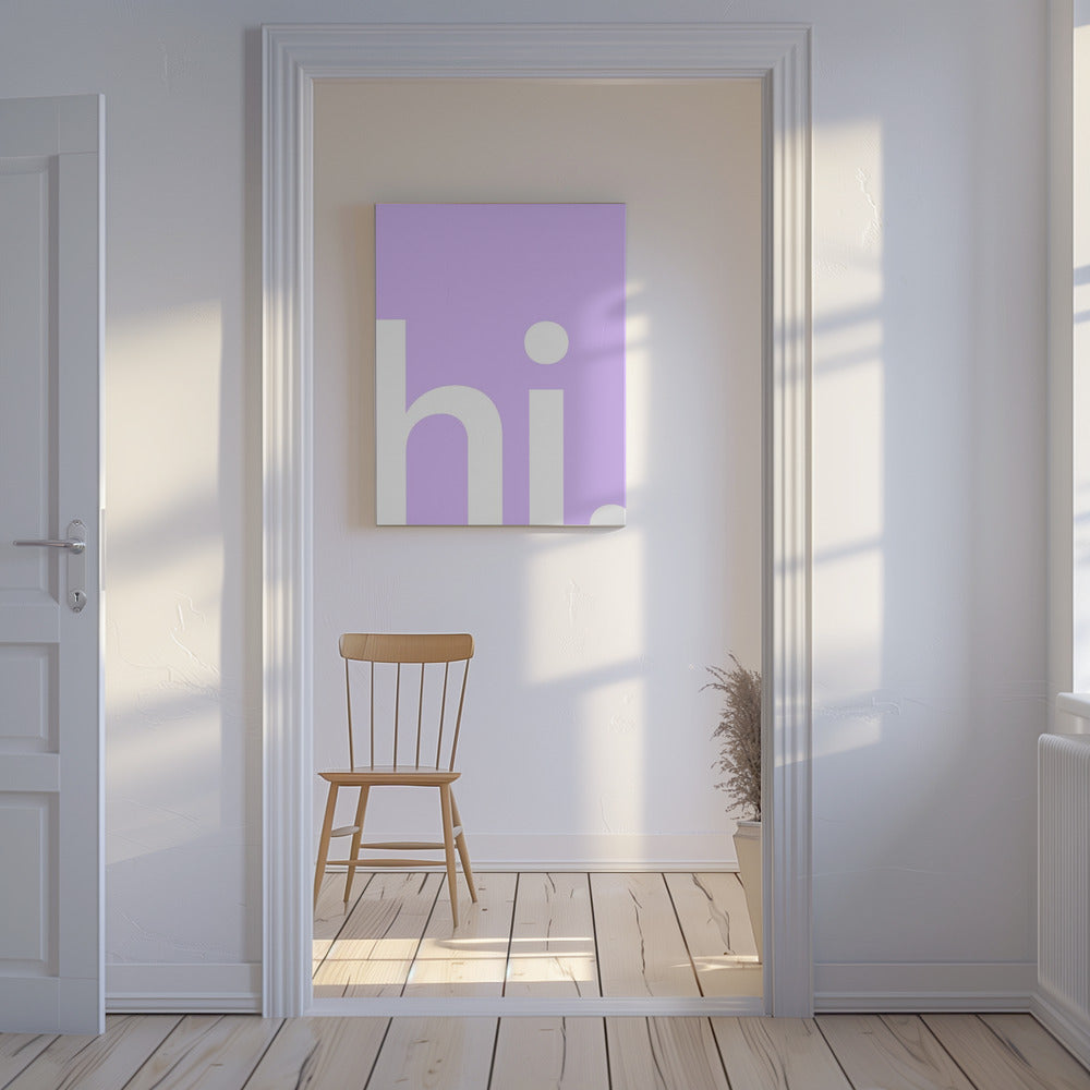 Hallo in Lavendel | Leinwand