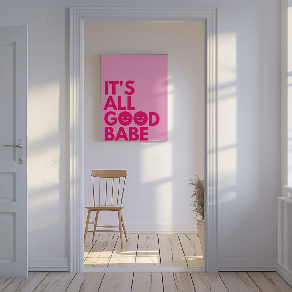 Pinke Cheer Vibes | Leinwand