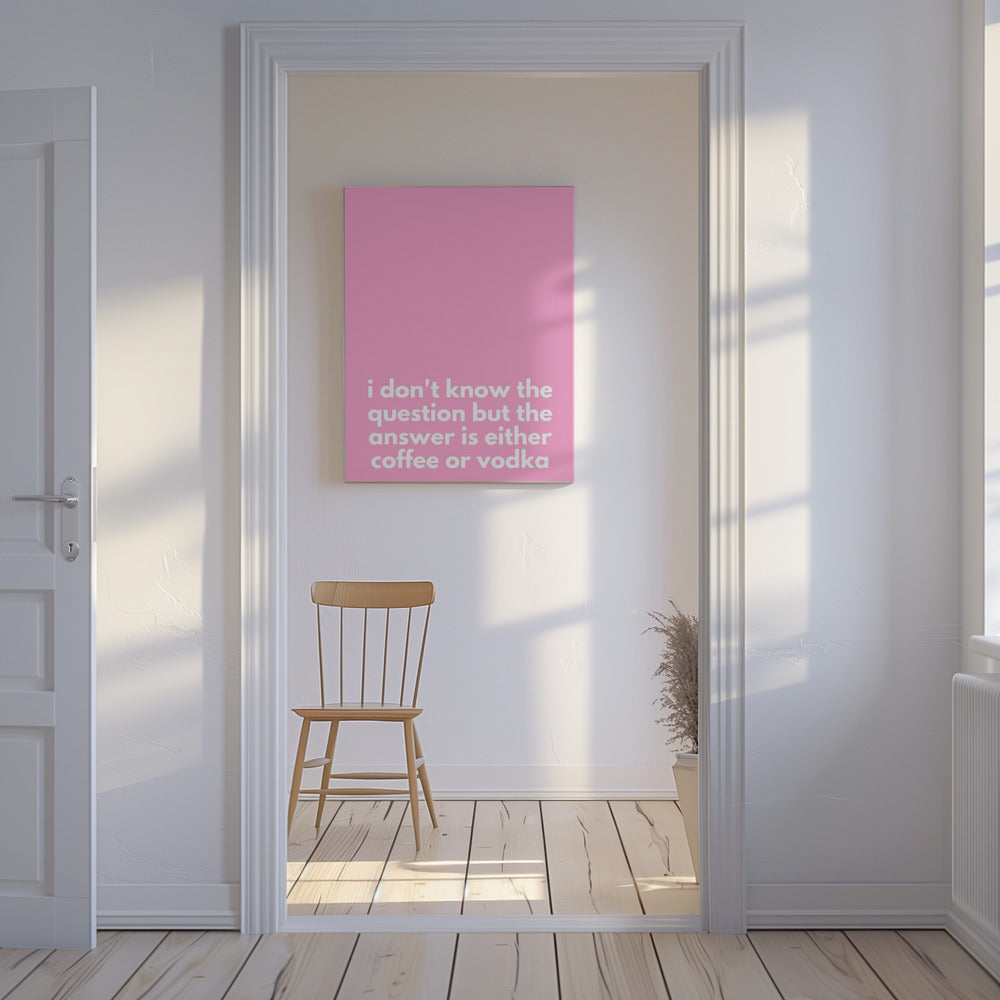 Auswahlmöglichkeiten auf Pink | Leinwand