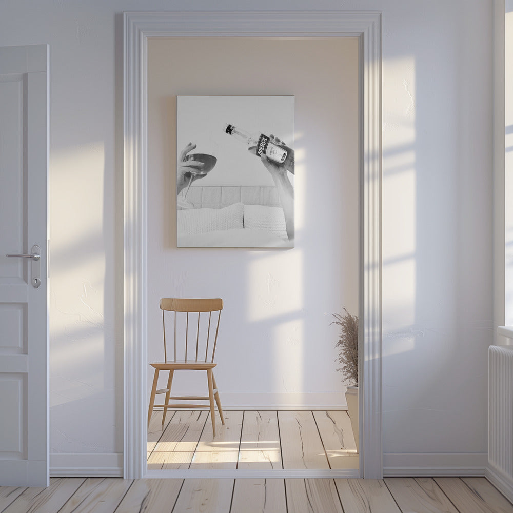 Aperol im Bett | Leinwand