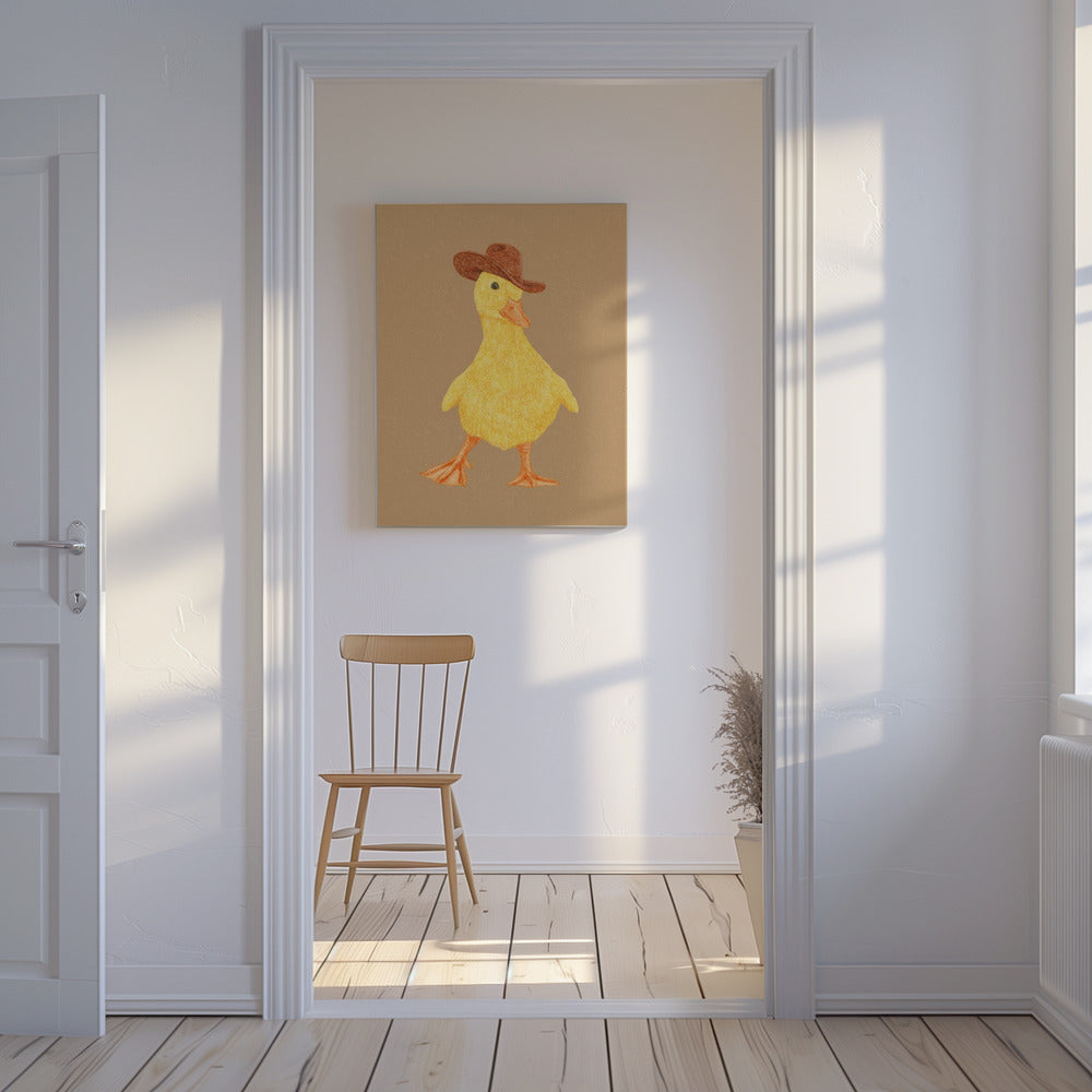 Daphne, das Cowgirl-Entenküken | Leinwand