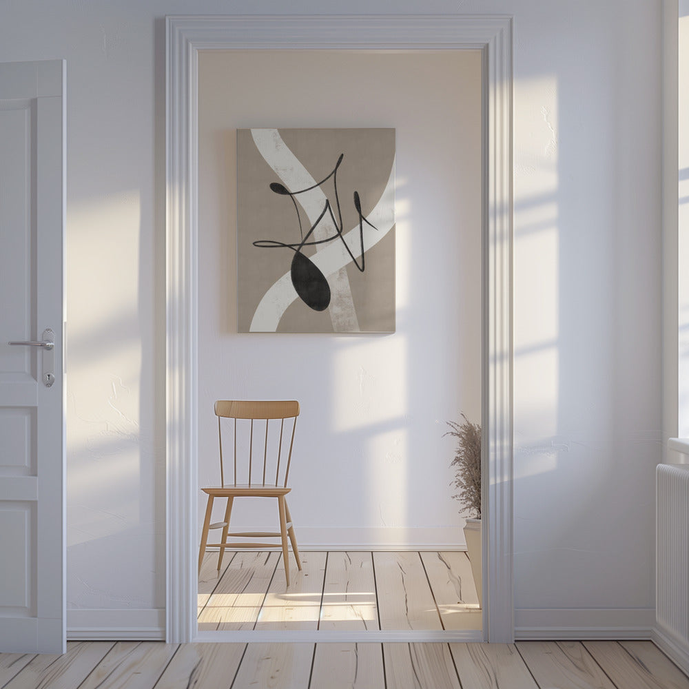 Beige abstract No.2 | Canvas