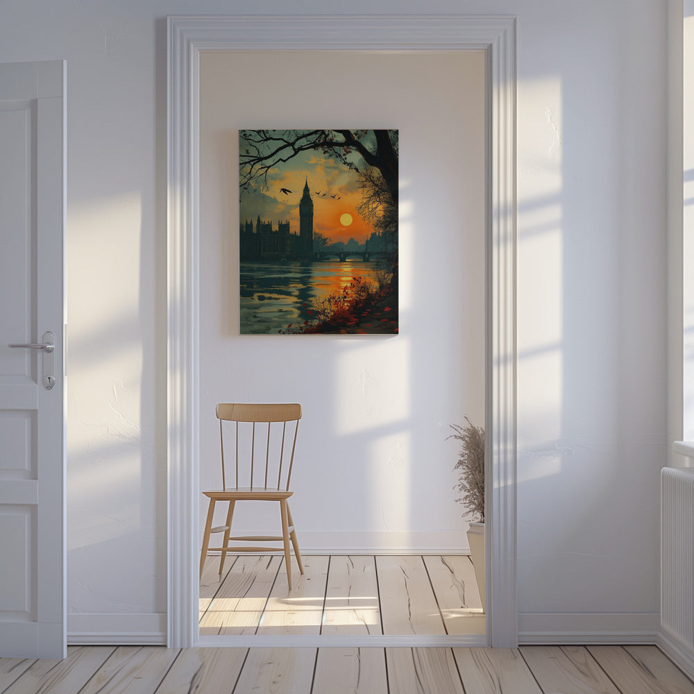 Blick von der Themse | Leinwand