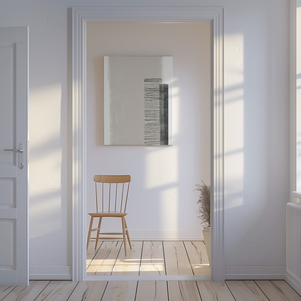 Monochromatic Palette With Vertical Lines | Canvas