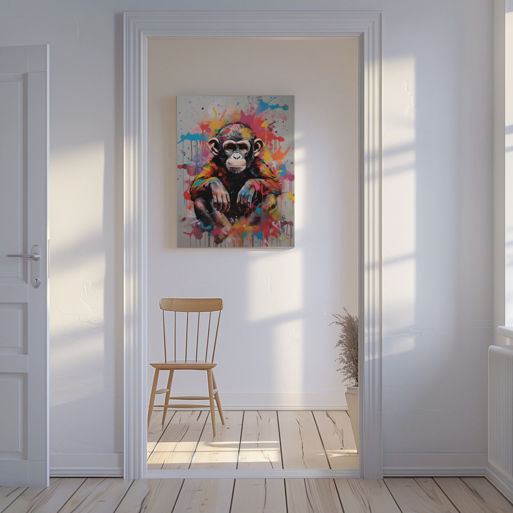 Affe Pop Art | Leinwand
