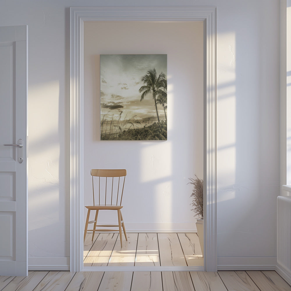 BONITA BEACH Vintage Sonnenuntergang | Leinwand