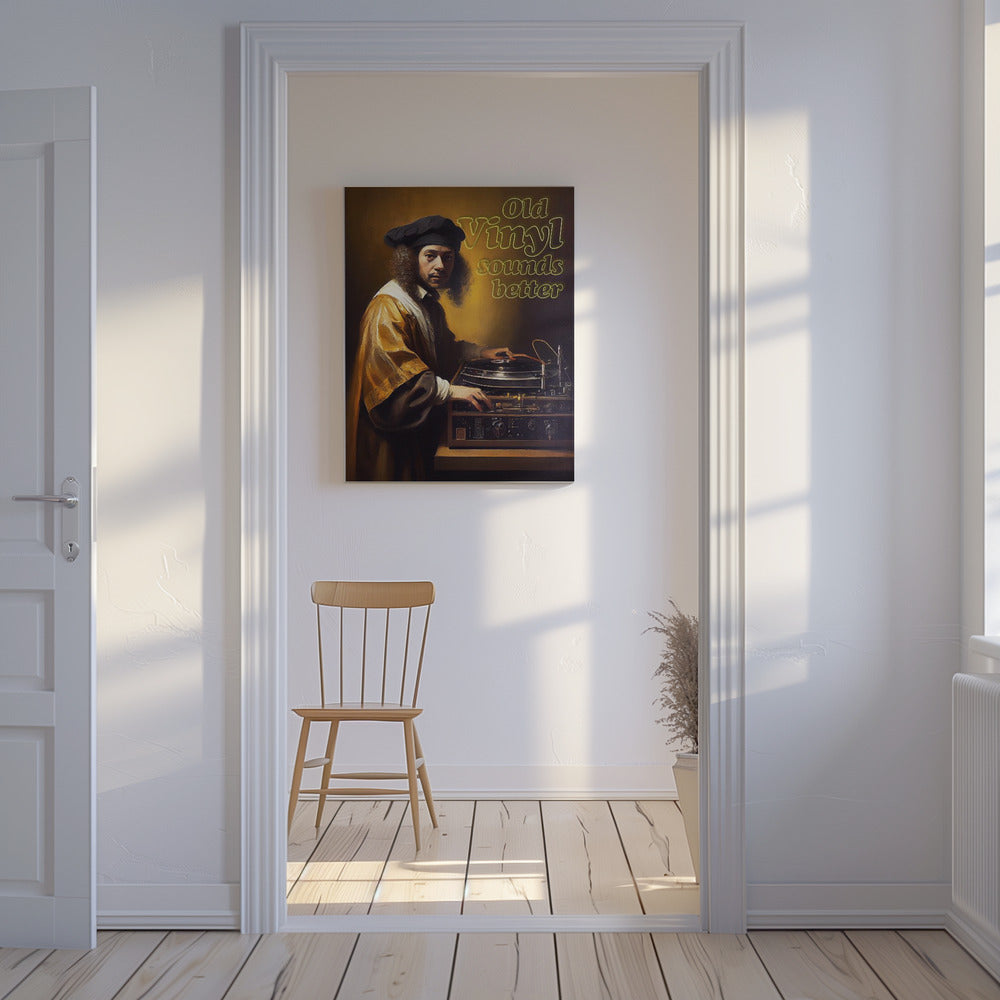 Altes Vinyl klingt besser | Leinwand