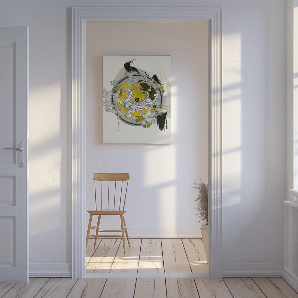 Weißer Tiger des Westens | Leinwand