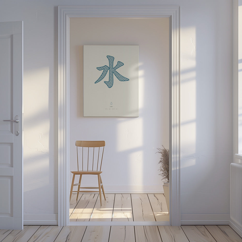 Wasser | 水 | Shui | Leinwand