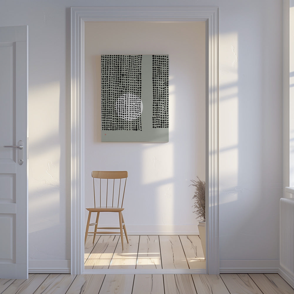 Versteckter Mond Nr. 4 | Hinter den Kulissen | Leinwand