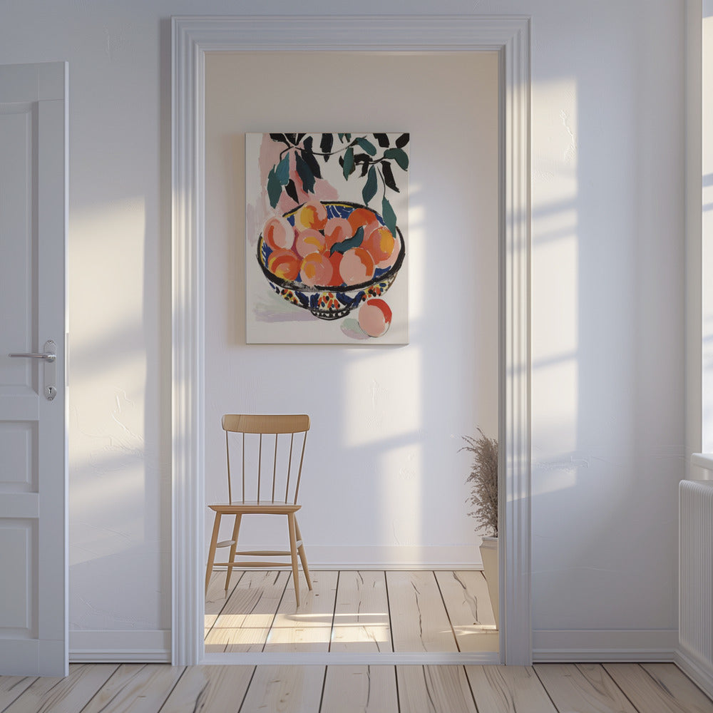 Bunte Obstschale | Leinwand