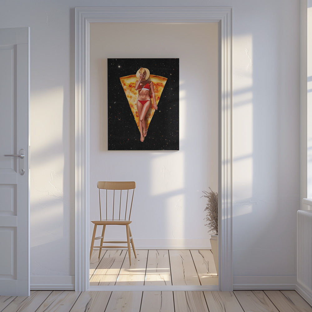 Pizza Sonnenbräune | Leinwand