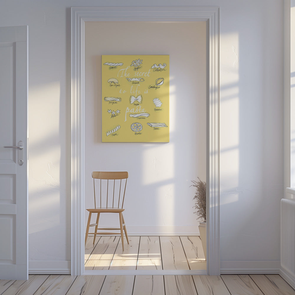 The Secret To Life Is Pasta | Canvas