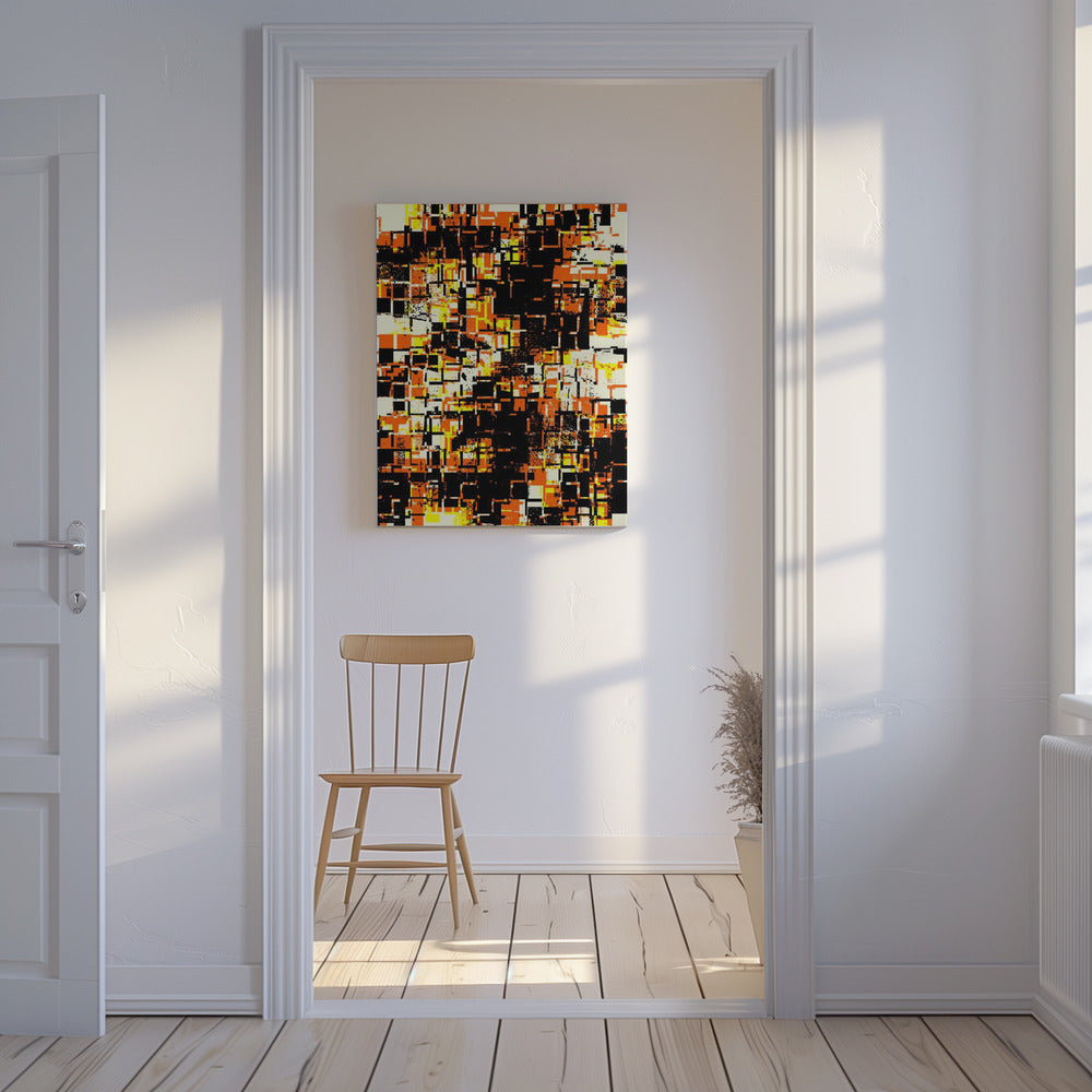 Bunte geometrische Blöcke | Leinwand