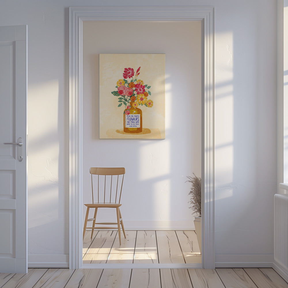 Immer Blumen | Leinwand