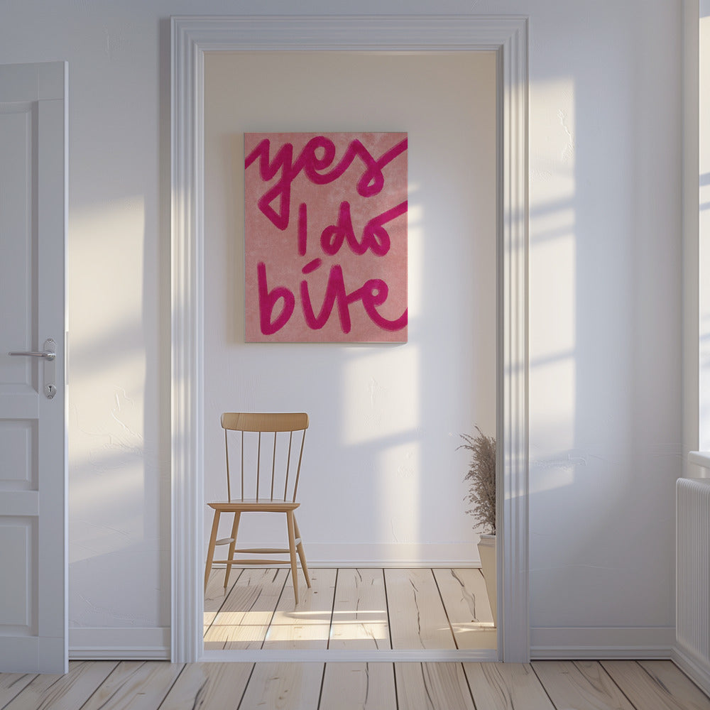 Ja, ich beiße | Leinwand
