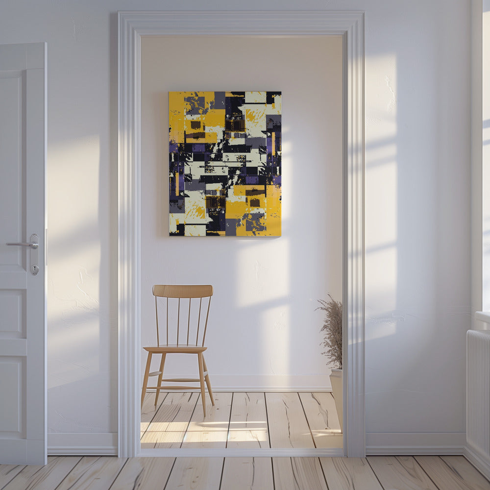 Geometrische Formen und kräftige Farben | Leinwand