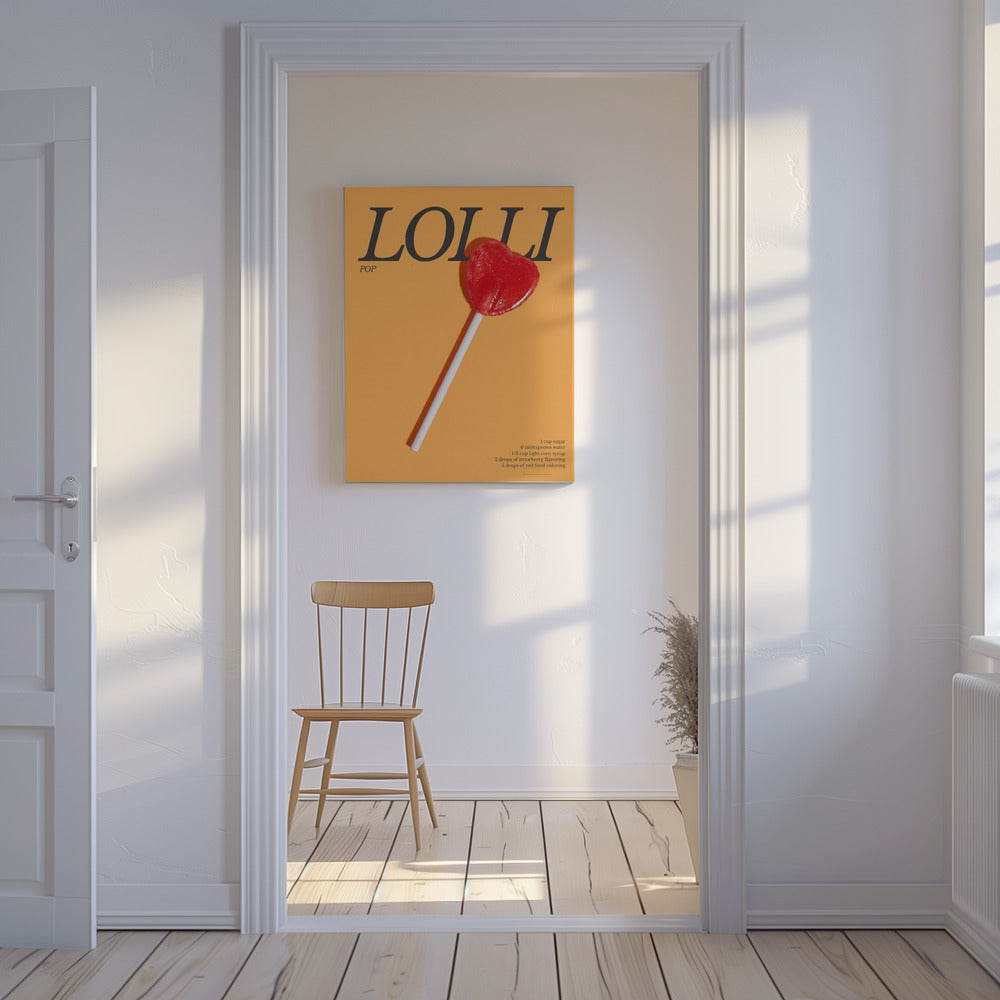 Herz-Lolli | Leinwand