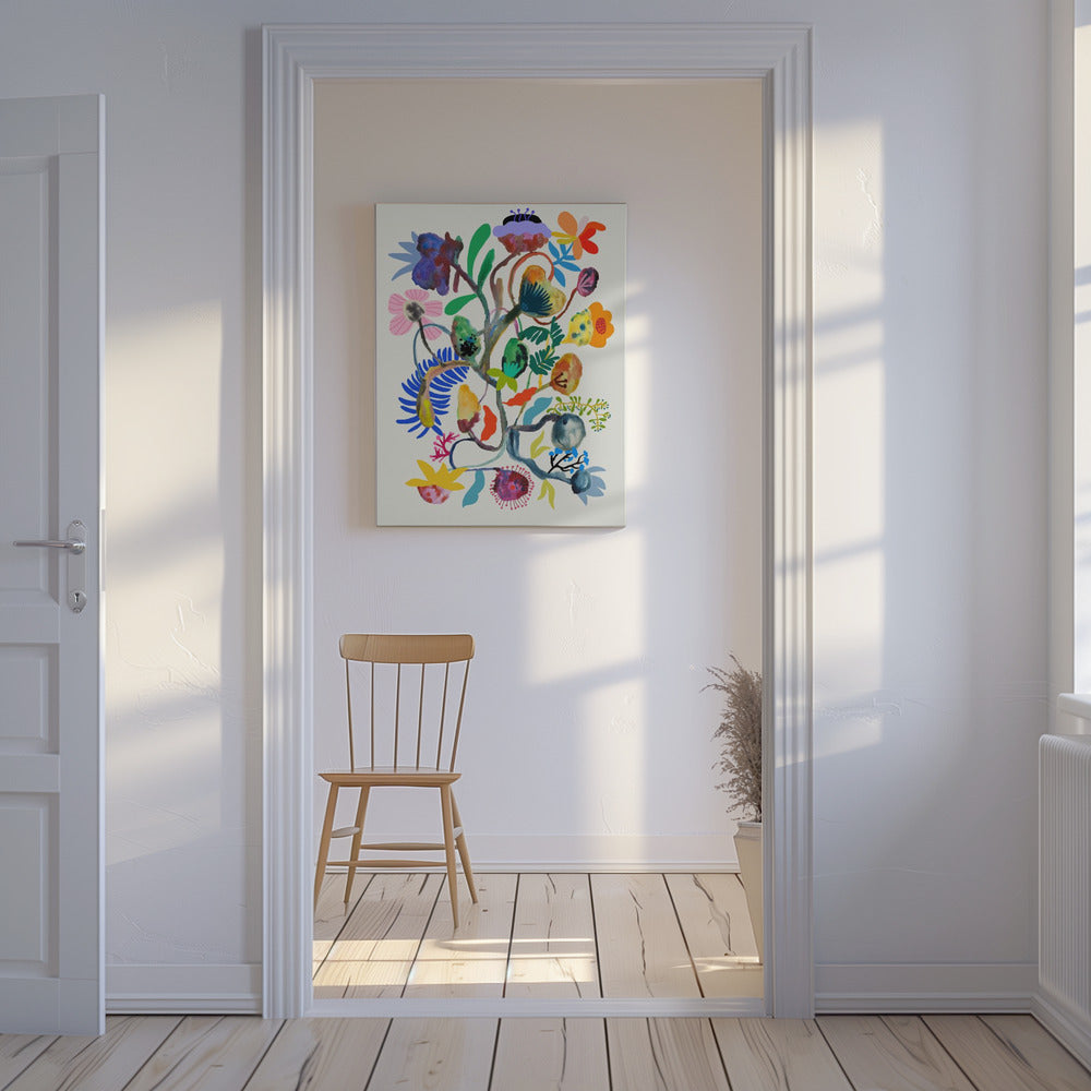 9933x14043 Din 115 Abstract Floral | Canvas