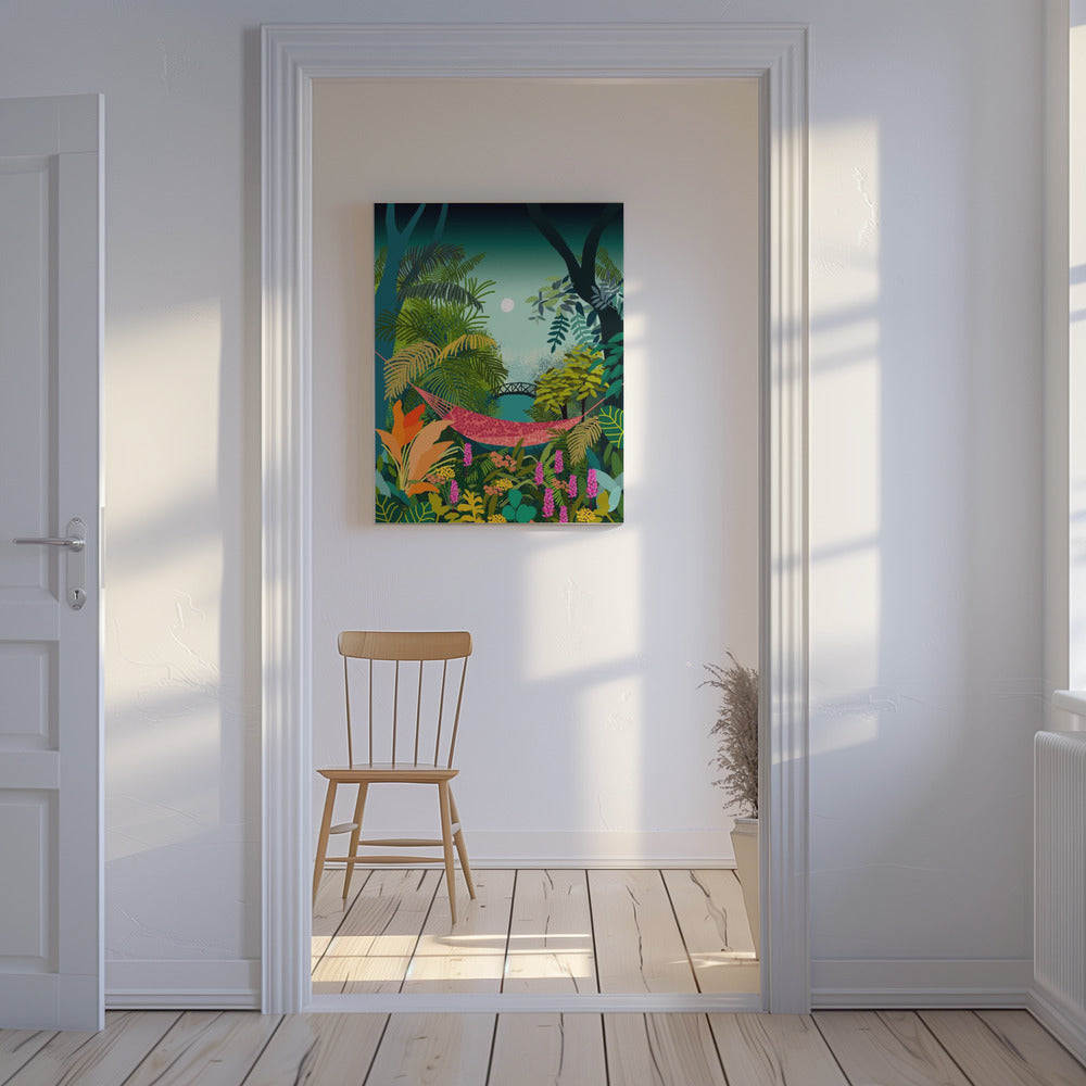 9933x14043 Din 141 Ruhe in der Hängematte.png | Leinwand