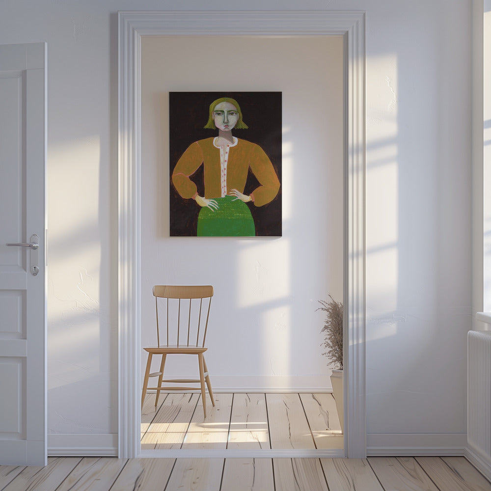 Entschlossene Frau | Leinwand