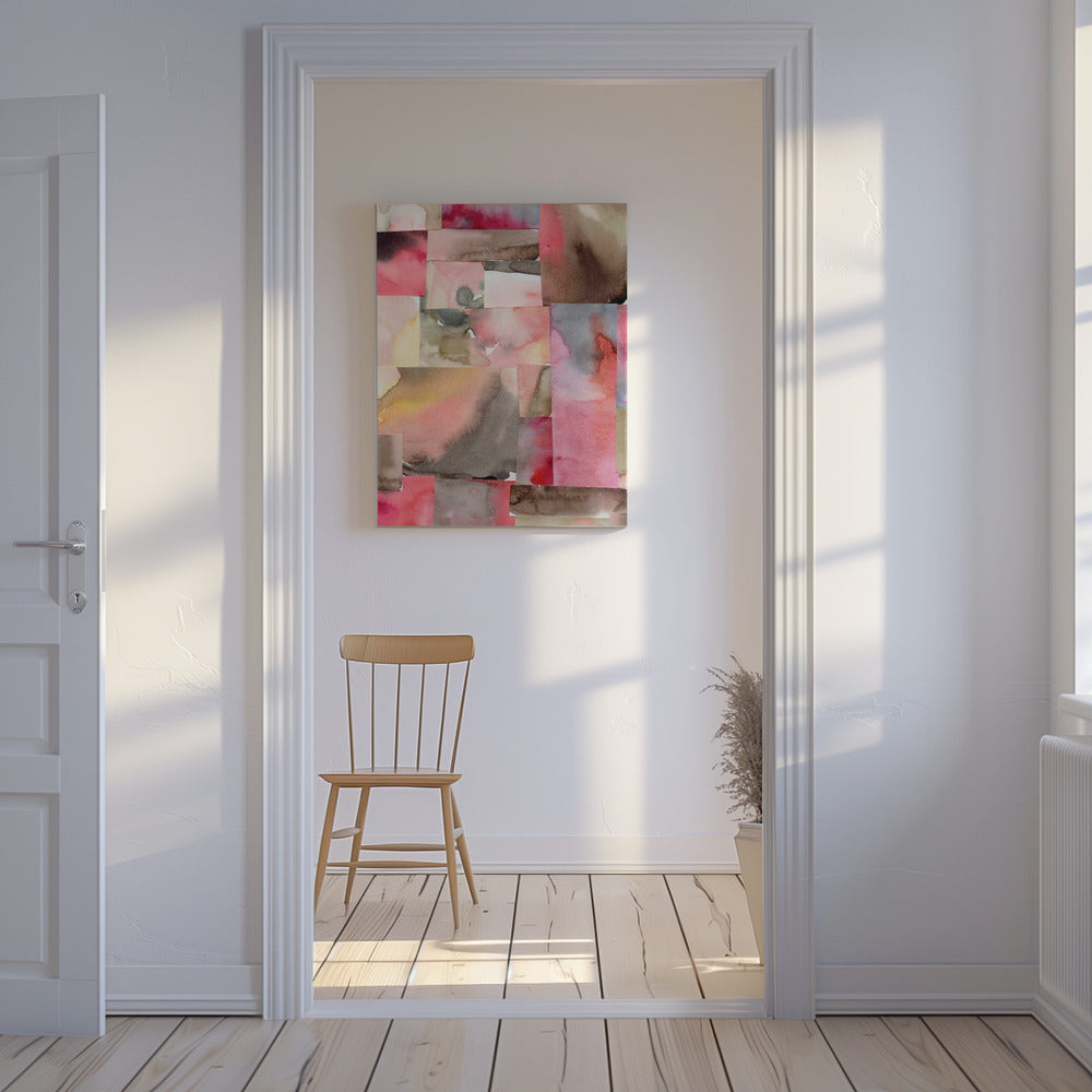 Aquarell abstrakte Komposition 6 | Leinwand