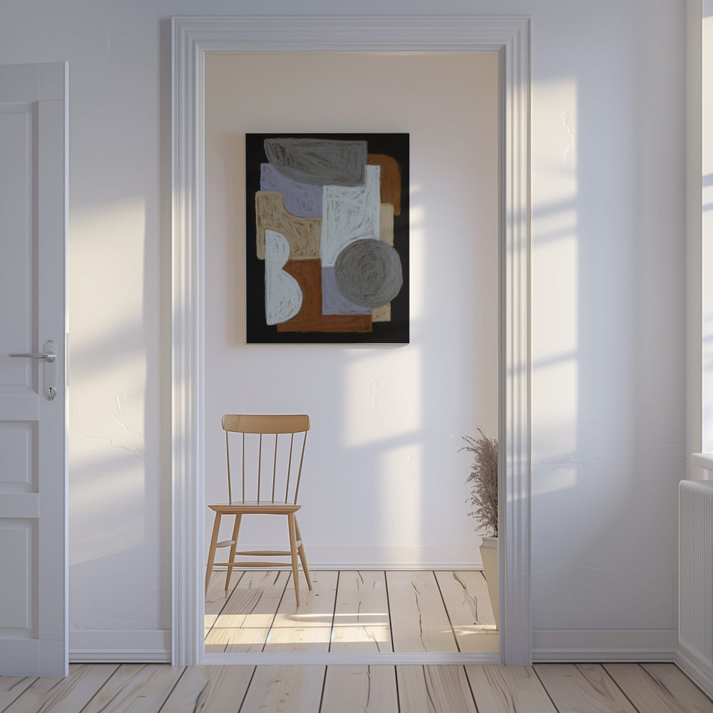 Chalks and Shapes 5 | Canvas