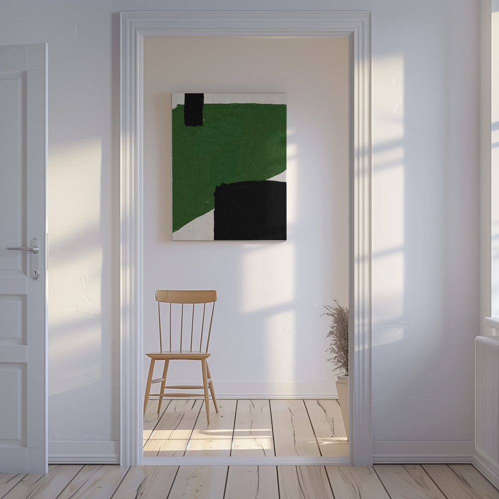 Emerald Abstraction | Canvas