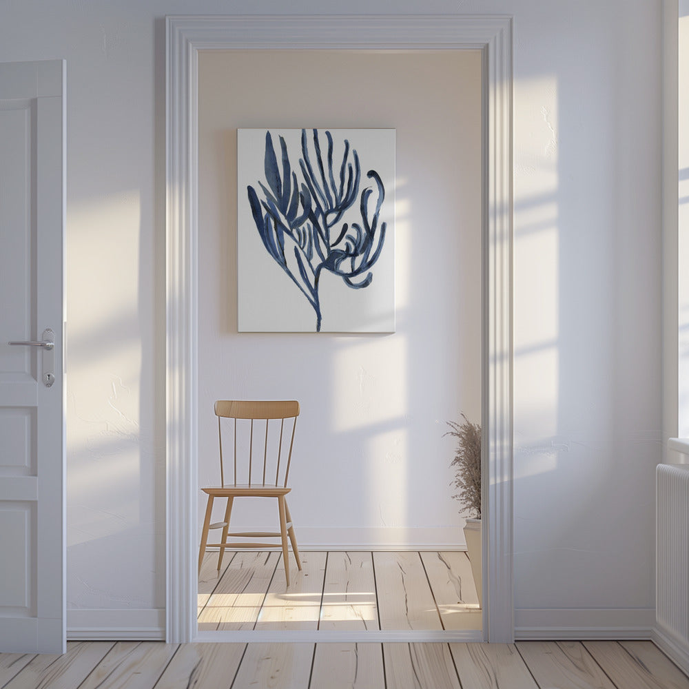 Blue Aquatic Plant Poster 3 | Canvas