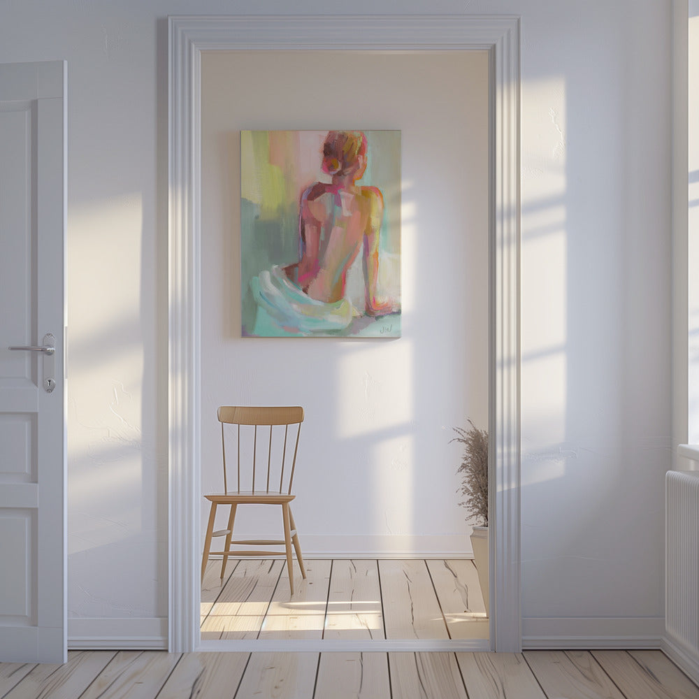 Frau posiert | Leinwand
