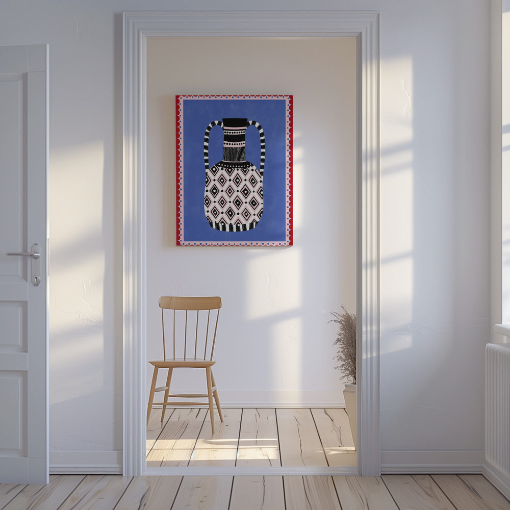 Geometrische Muster und kräftige Farben | Leinwand