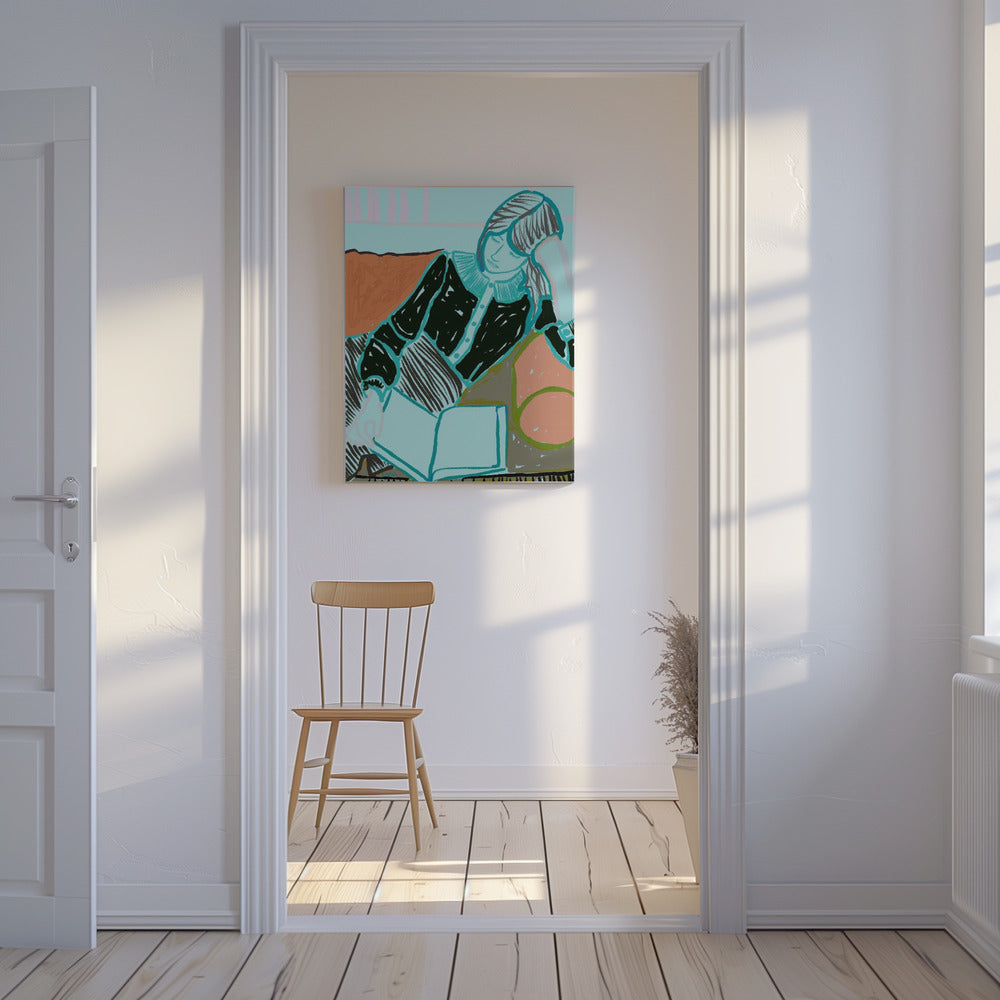 Lesende Dame | Leinwand