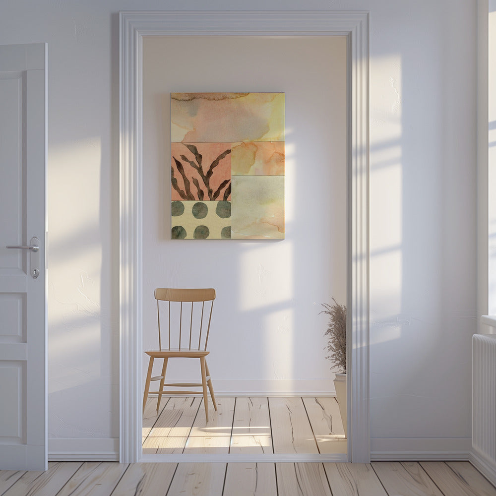 Aquarell abstrakte Komposition 9 | Leinwand