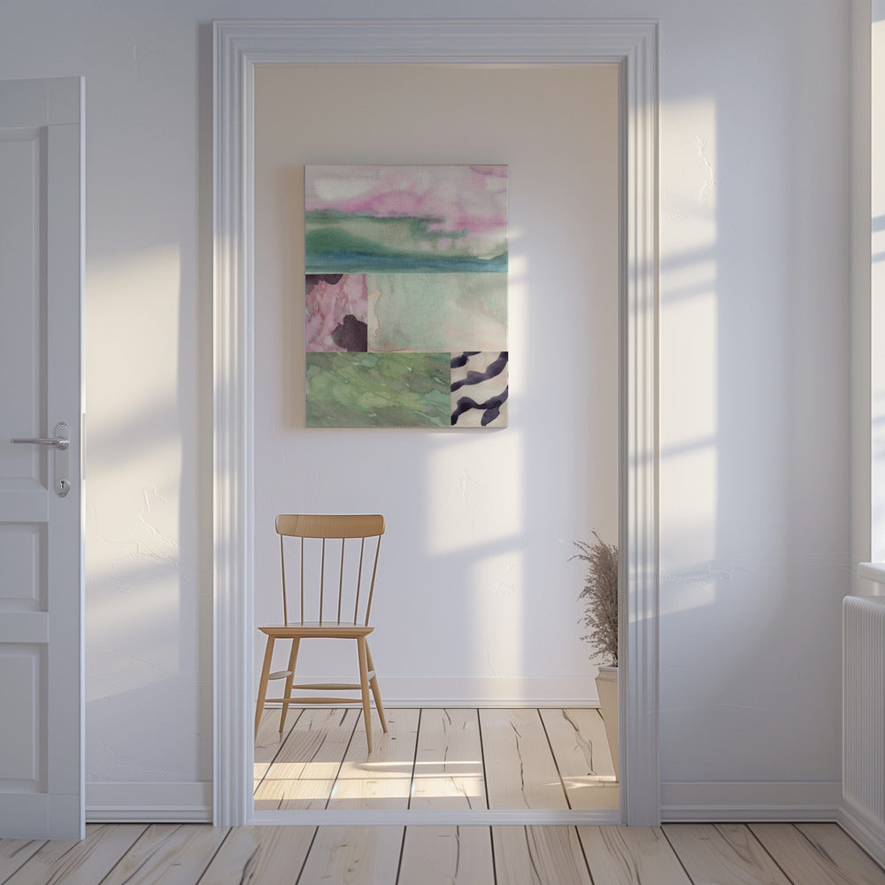 Aquarell abstrakte Komposition 10 | Leinwand