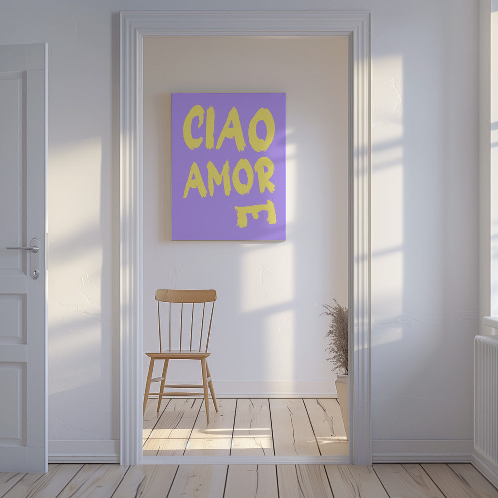 Ciao amore | Leinwand